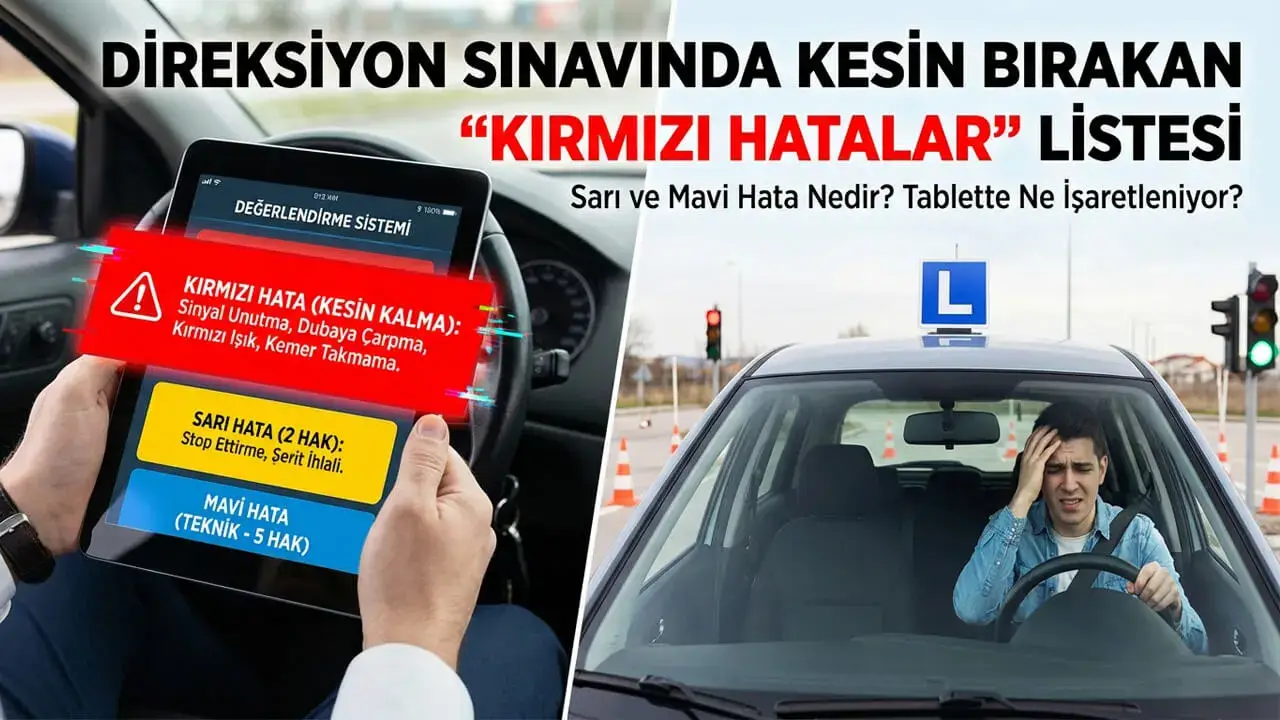 Direksiyon Sınavında Kesin Bırakan "Kırmızı Hatalar" Listesi