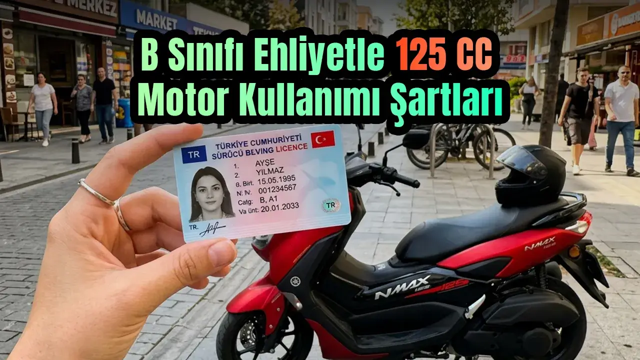 B Sınıfı Ehliyetle 125 CC Motor Kullanımı Şartları (2026)