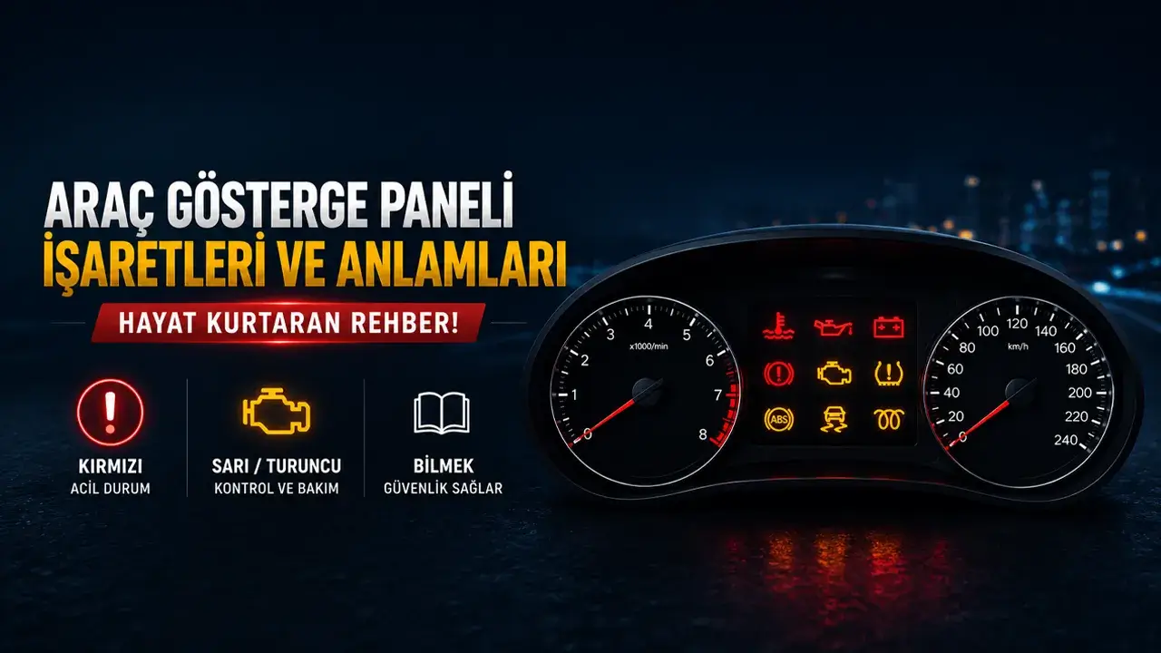 Araç Gösterge Paneli İşaretleri ve Anlamları (İkaz Işıkları)