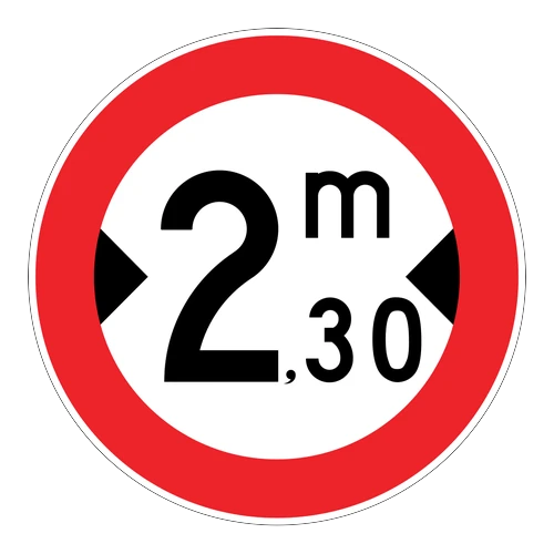 Genişliği Belirtilen Metreden Fazla Olan Taşıt Giremez anlamı