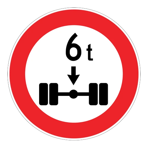 Dingil Başına Belirtilen Tondan Fazla Yük Düşen Taşıt Giremez anlamı