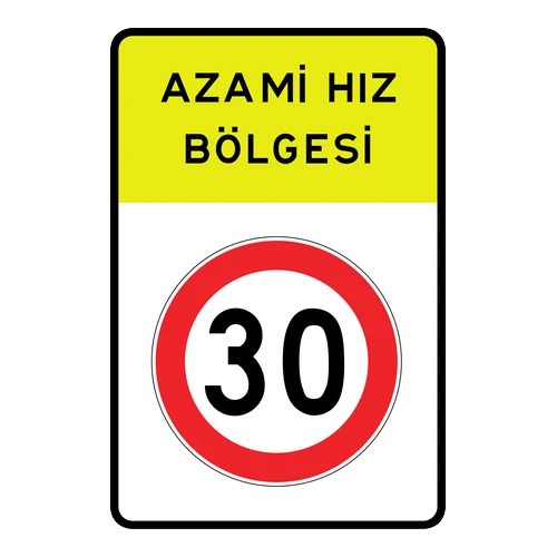 Okul Bölgesi Azami Hız Sınırı anlamı