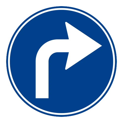 İleriden Sağa Mecburi Yön anlamı