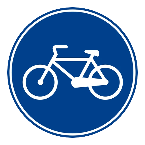 Mecburi Bisiklet Yolu anlamı