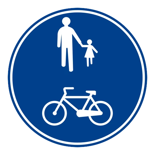 Yayalar ve bisikletliler tarafından kullanılabilen yol anlamı