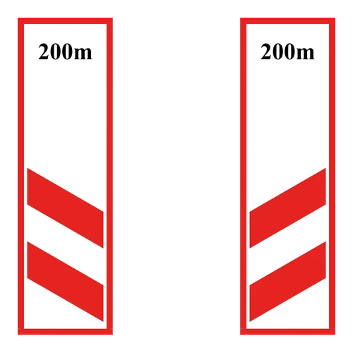 Demiryolu hemzemin geçit yaklaşımı 2 (Sağ, Sol)  anlamı
