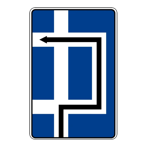 İleriki kavşakta sola dönüş yasağını gösteren işaret levhası anlamı