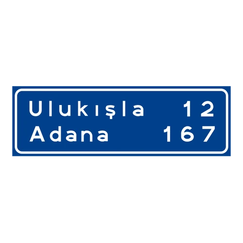 Mesafe Levhası anlamı