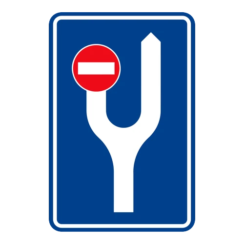 Bölünmüş Yol Öncesi Yol Levhası anlamı