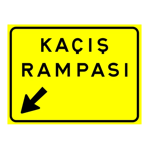 Kaçış Rampası (sol) anlamı